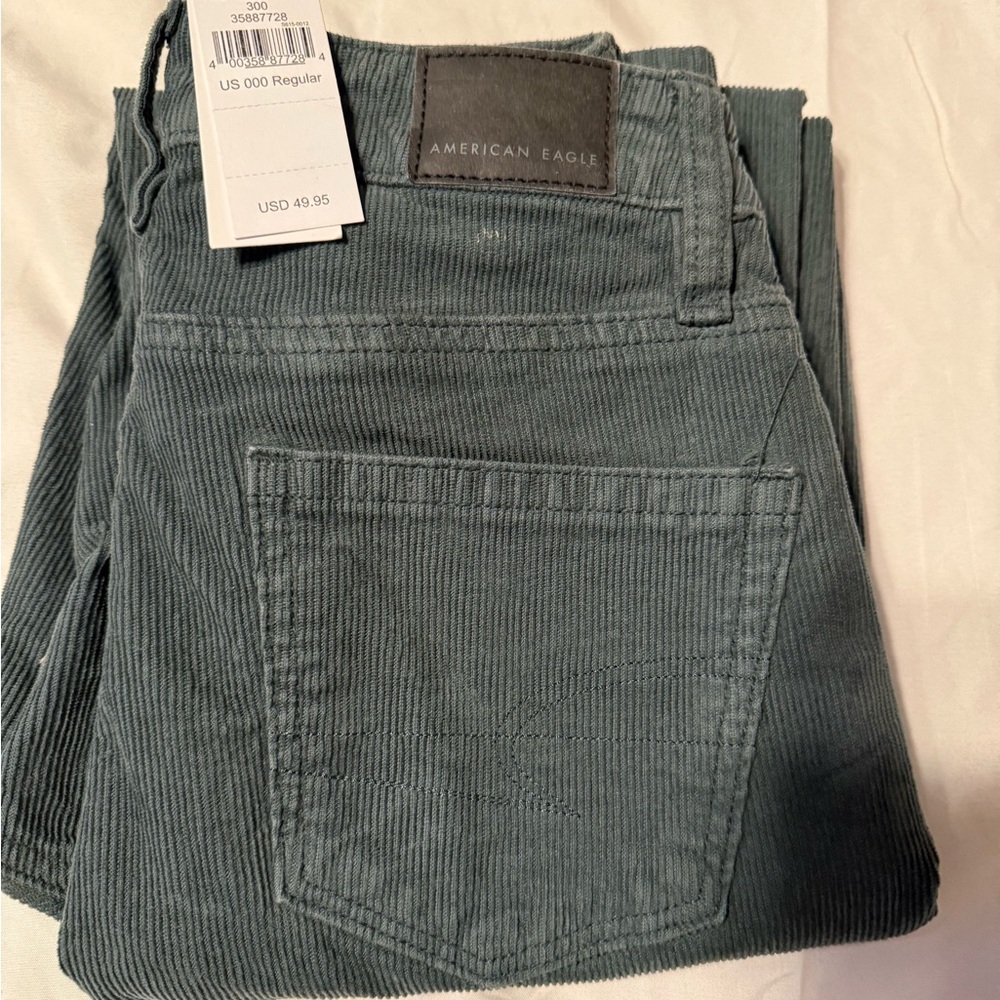 American Eagle Outfitters Green Corduroy Jeans